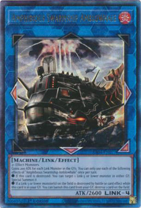 Amphibious Swarmship Amblowhale - RA04-EN077-QCR - (V.5 - Quarter Century Secret Rare) 1st Edition