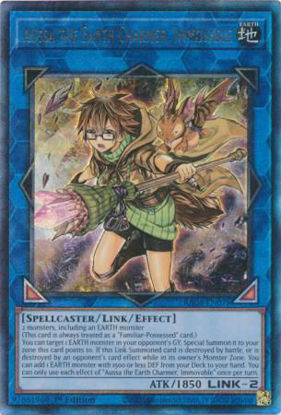 Aussa the Earth Charmer, Immovable - RA04-EN078-QCR - (V.5 - Quarter Century Secret Rare) 1st Edition