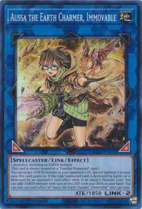 Aussa the Earth Charmer, Immovable - RA04-EN078-SR - (V.1 - Super Rare) 1st Edition