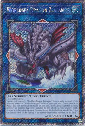 Worldsea Dragon Zealantis - RA04-EN082-PSR - (V.4 - Platinum Secret Rare) 1st Edition