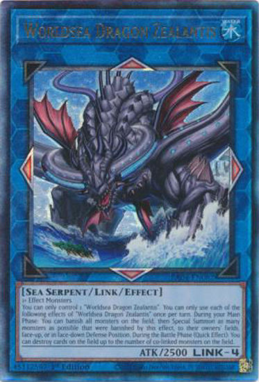 Worldsea Dragon Zealantis - RA04-EN082-QCR - (V.5 - Quarter Century Secret Rare) 1st Edition