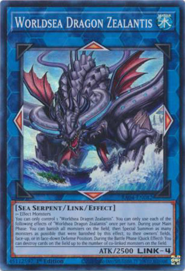Worldsea Dragon Zealantis - RA04-EN082-SR - (V.1 - Super Rare) 1st Edition