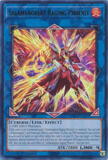 Salamangreat Raging Phoenix - RA04-EN083-UR - (V.2 - Ultra Rare) 1st Edition