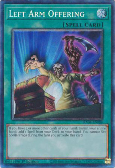 Left Arm Offering - RA04-EN086-CR - (V.6 - Collector's Rare) 1st Edition