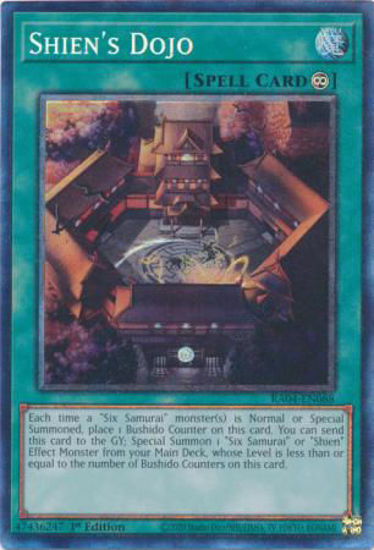 Shien's Dojo - RA04-EN088-CR - (V.6 - Collector's Rare) 1st Edition