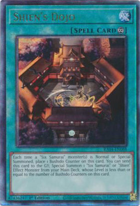 Shien's Dojo - RA04-EN088-QCR - (V.5 - Quarter Century Secret Rare) 1st Edition