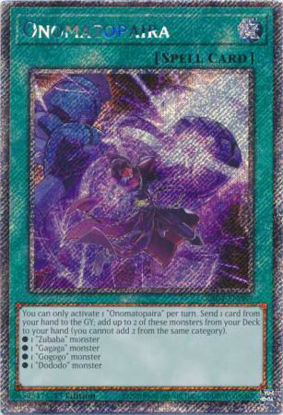 Onomatopaira - RA04-EN089-PSR - (V.4 - Platinum Secret Rare) 1st Edition