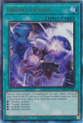 Onomatopaira - RA04-EN089-QCR - (V.5 - Quarter Century Secret Rare) 1st Edition