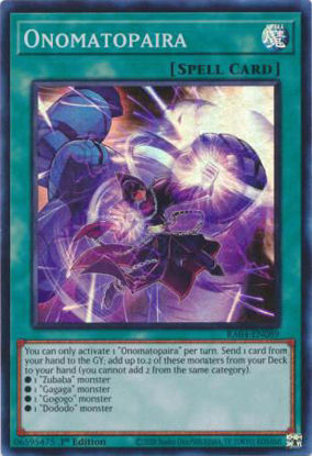 Onomatopaira - RA04-EN089-SR - (V.1 - Super Rare) 1st Edition