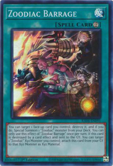 Zoodiac Barrage - RA04-EN091-SR - (V.1 - Super Rare) 1st Edition