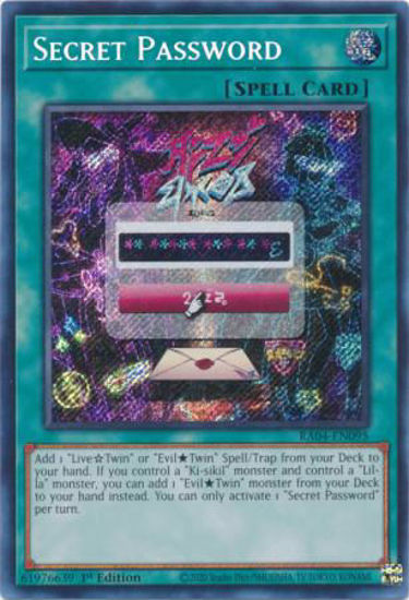 Secret Password - RA04-EN095-SCR - (V.3 - Secret Rare) 1st Edition