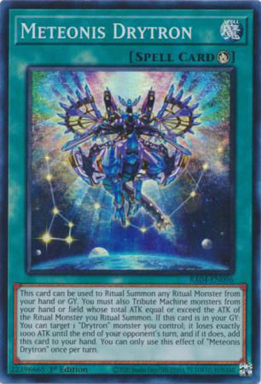 Meteonis Drytron - RA04-EN096-SR - (V.1 - Super Rare) 1st Edition