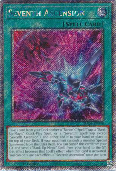 Seventh Ascension - RA04-EN098-PSR - (V.4 - Platinum Secret Rare) 1st Edition