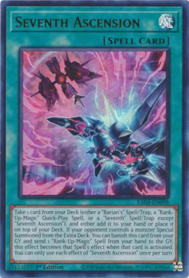Seventh Ascension - RA04-EN098-UR - (V.2 - Ultra Rare) 1st Edition