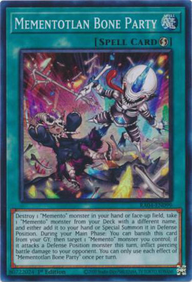 Mementotlan Bone Party - RA04-EN099-SR - (V.1 - Super Rare) 1st Edition