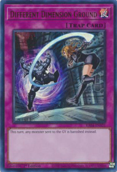 Different Dimension Ground - RA04-EN101-UR - (V.2 - Ultra Rare) 1st Edition