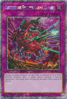 Destructive Daruma Karma Cannon - RA04-EN103-PSR - (V.4 - Platinum Secret Rare) 1st Edition