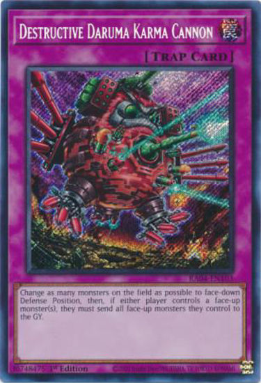Destructive Daruma Karma Cannon - RA04-EN103-SCR - (V.3 - Secret Rare) 1st Edition