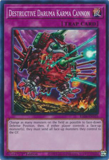 Destructive Daruma Karma Cannon - RA04-EN103-SR - (V.1 - Super Rare) 1st Edition