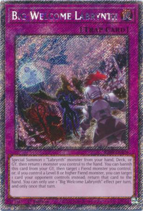 Big Welcome Labrynth - RA04-EN104-PSR - (V.4 - Platinum Secret Rare) 1st Edition