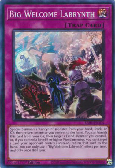 Big Welcome Labrynth - RA04-EN104-SR - (V.1 - Super Rare) 1st Edition