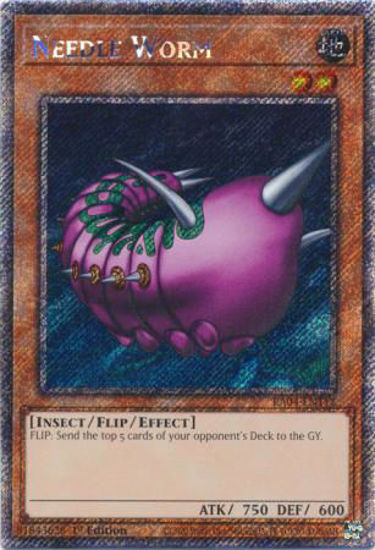 Needle Worm - RA04-EN112-PSR - (V.4 - Platinum Secret Rare) 1st Edition