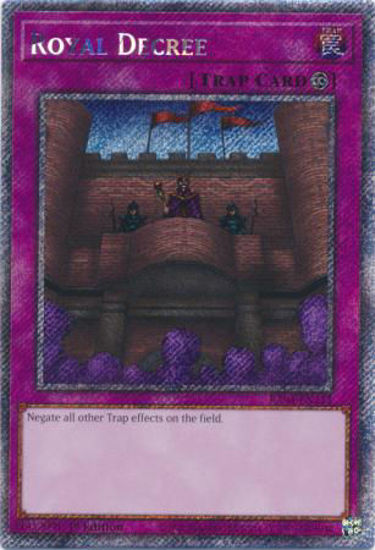 Royal Decree - RA04-EN113-PSR - (V.4 - Platinum Secret Rare) 1st Edition