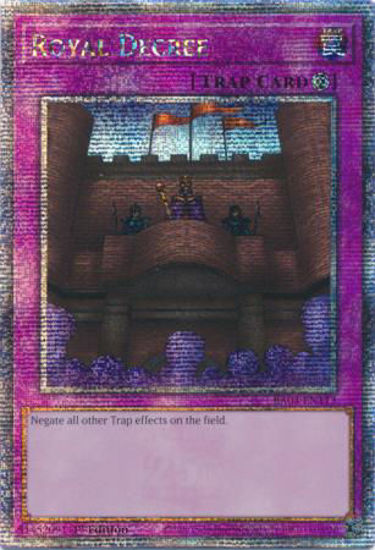 Royal Decree - RA04-EN113-QCR - (V.5 - Quarter Century Secret Rare) 1st Edition