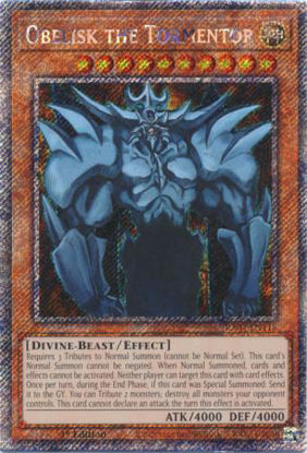 Obelisk the Tormentor - RA04-EN116-PSR - (V.4 - Platinum Secret Rare) 1st Edition