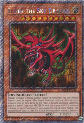 Slifer the Sky Dragon - RA04-EN117-PSR - (V.4 - Platinum Secret Rare) 1st Edition