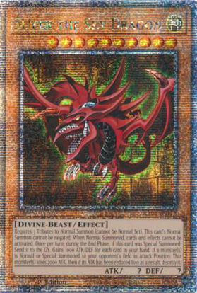 Slifer the Sky Dragon - RA04-EN117-QCR - (V.5 - Quarter Century Secret Rare) 1st Edition