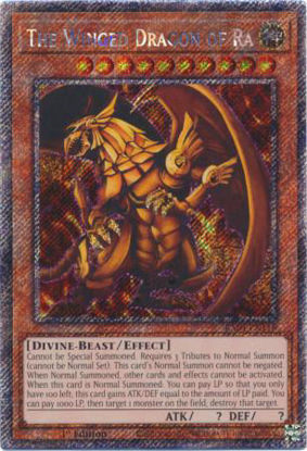 The Winged Dragon of Ra - RA04-EN118-PSR - (V.4 - Platinum Secret Rare) 1st Edition