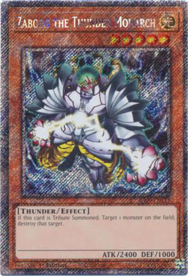 Zaborg the Thunder Monarch - RA04-EN125-PSR - (V.4 - Platinum Secret Rare) 1st Edition