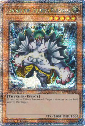 Zaborg the Thunder Monarch - RA04-EN125-QCR - (V.5 - Quarter Century Secret Rare) 1st Edition