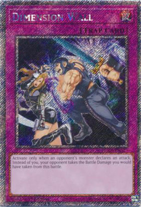 Dimension Wall - RA04-EN127-PSR - (V.4 - Platinum Secret Rare) 1st Edition