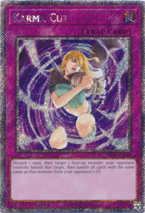 Karma Cut - RA04-EN128-PSR - (V.4 - Platinum Secret Rare) 1st Edition