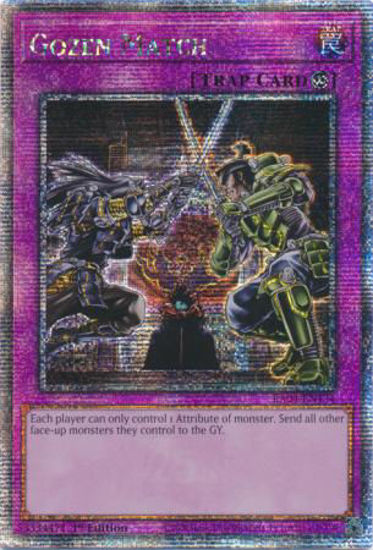 Gozen Match - RA04-EN134-QCR - (V.5 - Quarter Century Secret Rare) 1st Edition