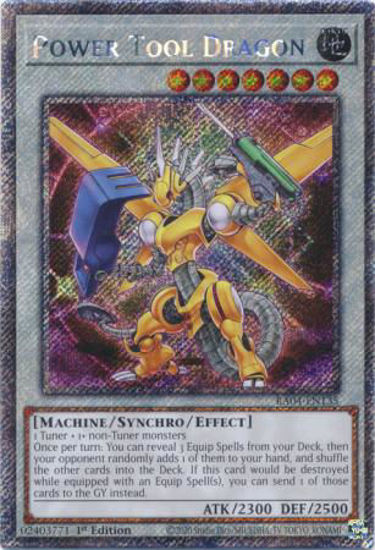 Power Tool Dragon - RA04-EN135-PSR - (V.4 - Platinum Secret Rare) 1st Edition