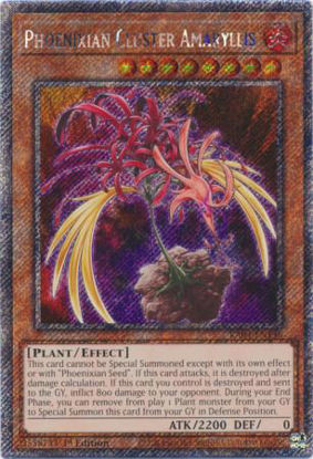 Phoenixian Cluster Amaryllis - RA04-EN136-PSR - (V.4 - Platinum Secret Rare) 1st Edition