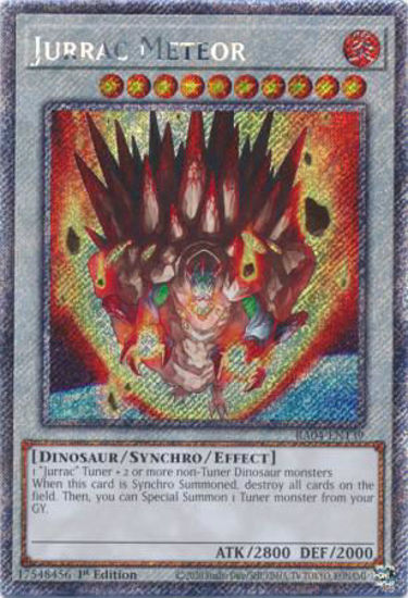 Jurrac Meteor - RA04-EN139-QCR - (V.5 - Quarter Century Secret Rare) 1st Edition