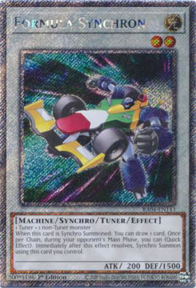 Formula Synchron - RA04-EN143-PSR - (V.4 - Platinum Secret Rare) 1st Edition