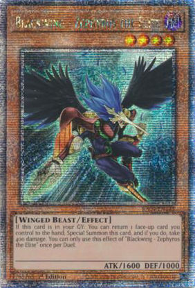 Blackwing - Zephyros the Elite - RA04-EN145-QCR - (V.5 - Quarter Century Secret Rare) 1st Edition