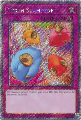 Token Stampede - RA04-EN149-PSR - (V.4 - Platinum Secret Rare) 1st Edition