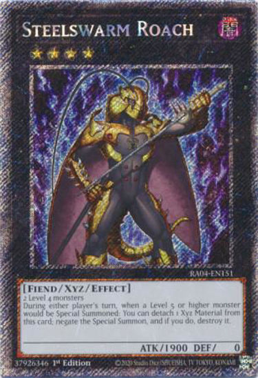 Steelswarm Roach - RA04-EN151-PSR - (V.4 - Platinum Secret Rare) 1st Edition