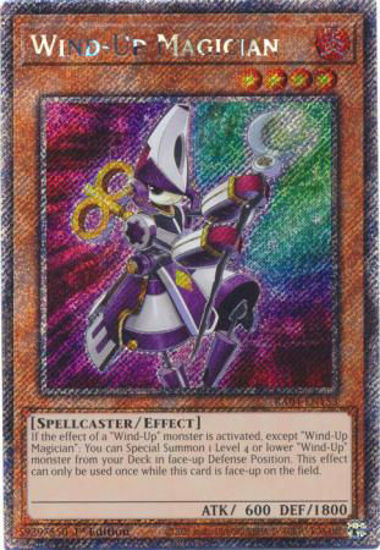 Wind-Up Magician - RA04-EN153-PSR - (V.4 - Platinum Secret Rare) 1st Edition