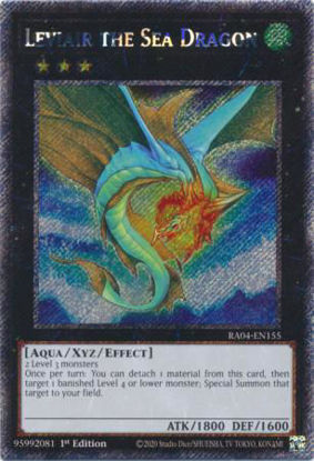 Leviair the Sea Dragon - RA04-EN155-PSR - (V.4 - Platinum Secret Rare) 1st Edition