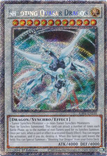 Shooting Quasar Dragon - RA04-EN158-PSR - (V.4 - Platinum Secret Rare) 1st Edition