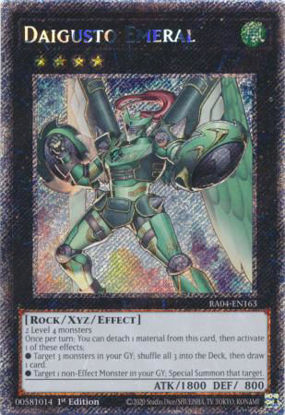 Daigusto Emeral - RA04-EN163-PSR - (V.4 - Platinum Secret Rare) 1st Edition