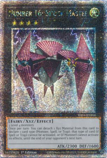 Number 16: Shock Master - RA04-EN166-QCR - (V.5 - Quarter Century Secret Rare) 1st Edition