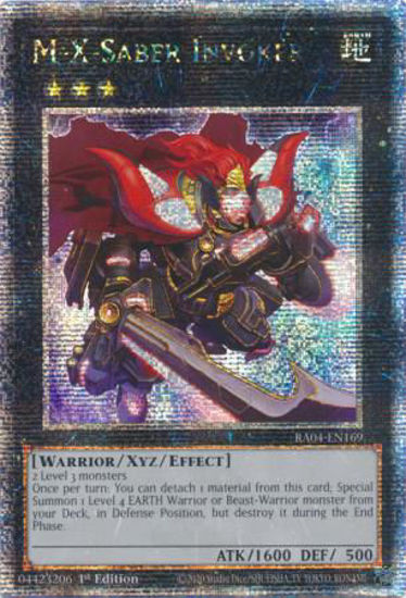 M-X-Saber Invoker - RA04-EN169-QCR - (V.5 - Quarter Century Secret Rare) 1st Edition